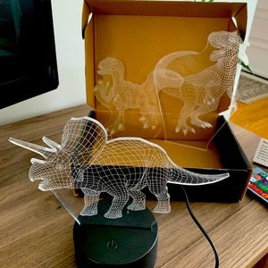LED colour changing 3 dinosaur light